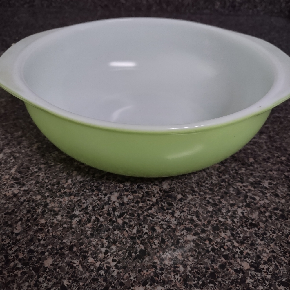 Green Pyrex Bowl